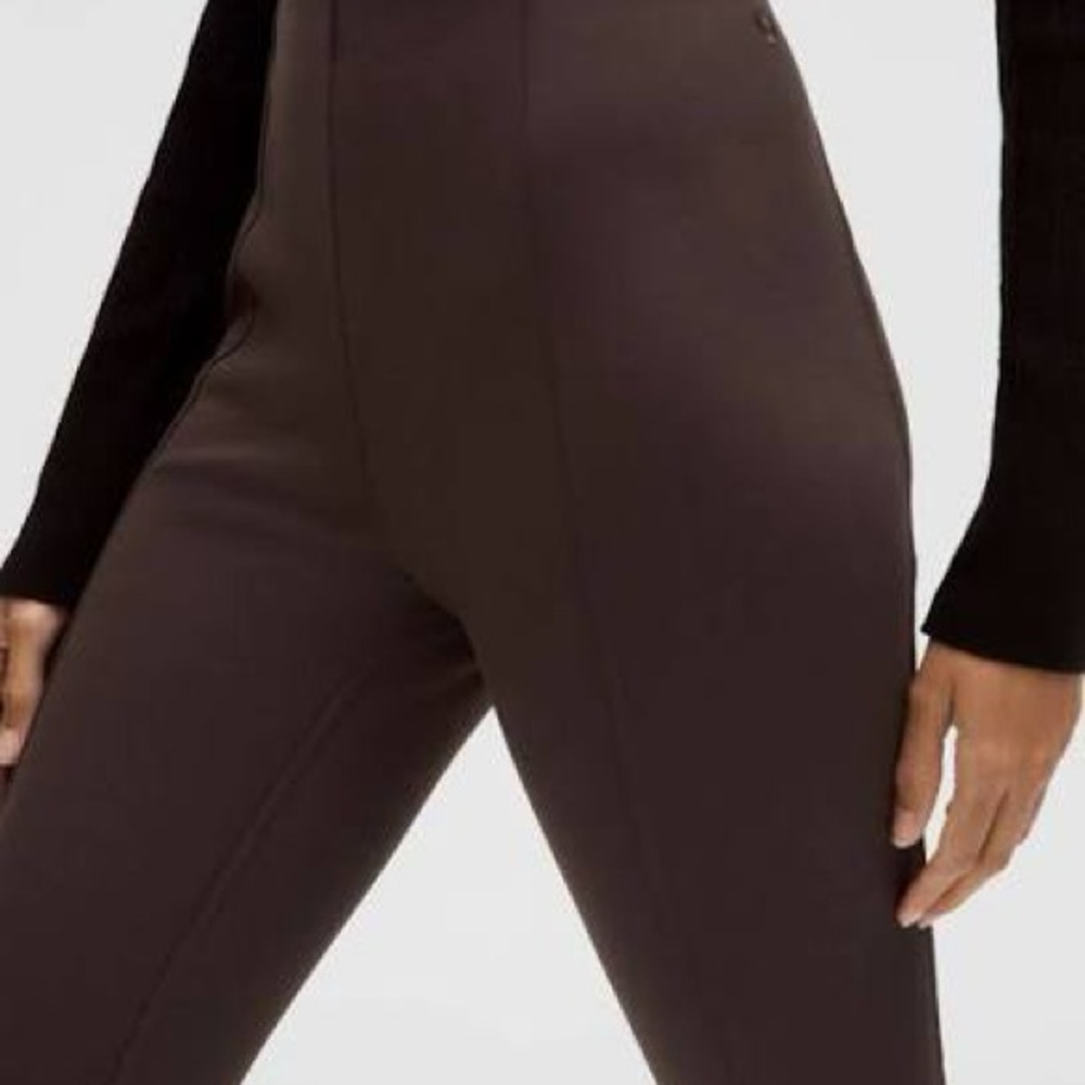 Lululemon brown flared pants with split hem - Picture 3 of 9